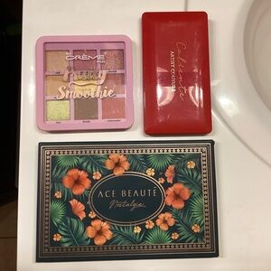 Bundle of 3 New Eyeshadow Palettes (Ace Beauté, The Cremè Shop, Artist Couture)
